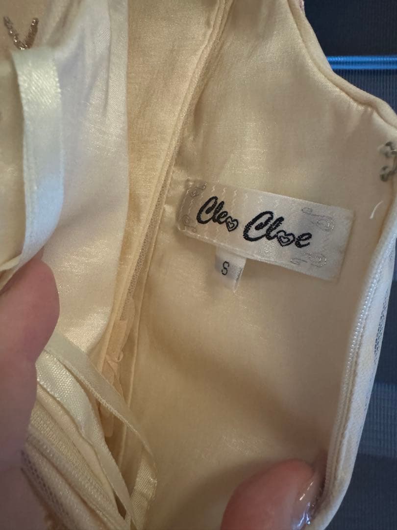 値下げ！【美品】シャンパンベージュ ナイトイベントドレス マーメイド 刺繍