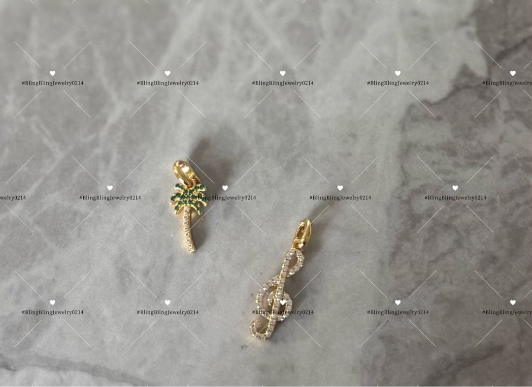 ヤシの木　チャーム　開閉式