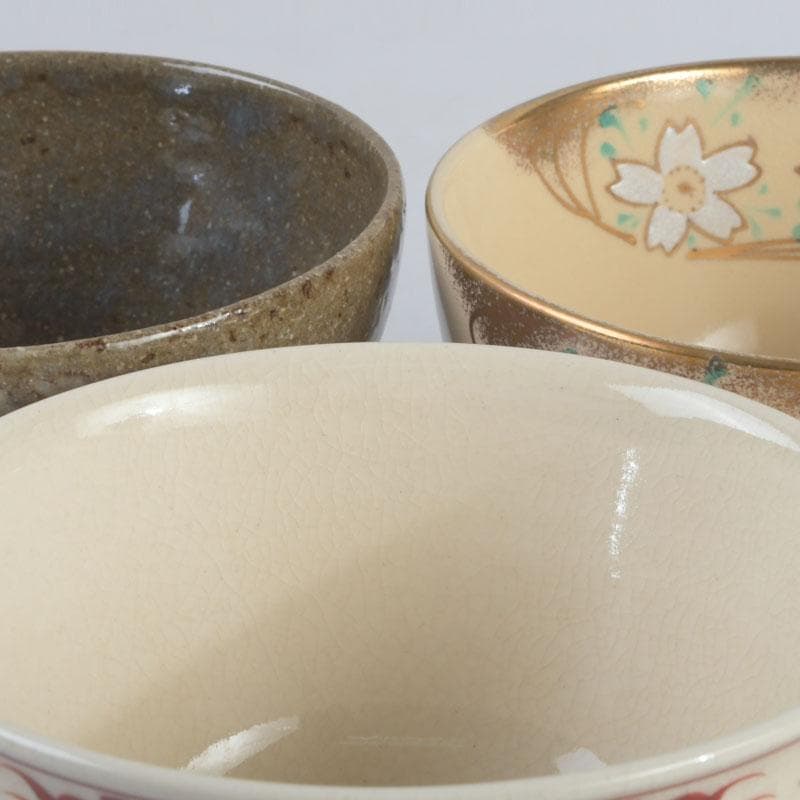 茶道具　京焼　清水焼　宮地英香　小栗龍靖　井原瑞雲など　茶碗　八客　V9244A