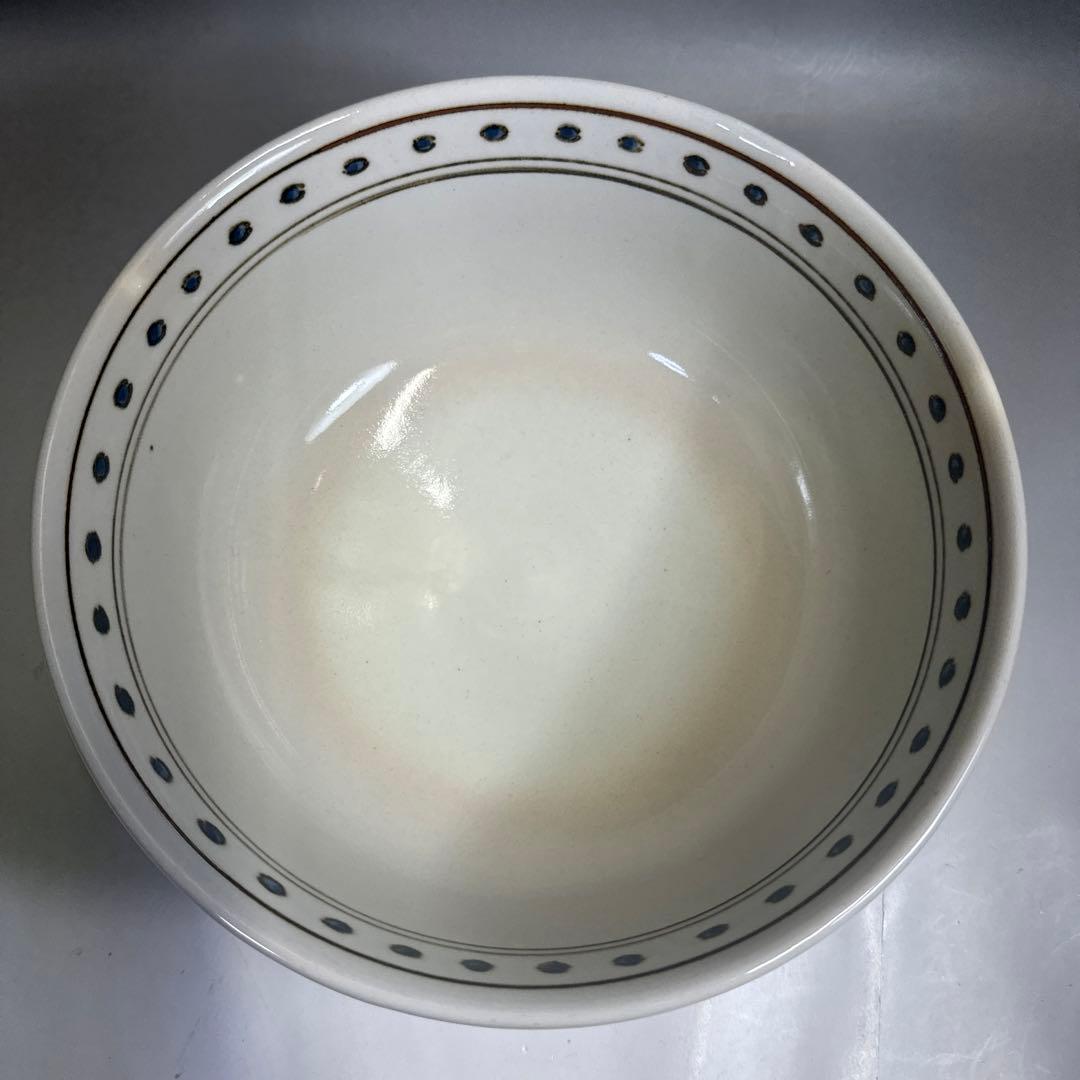 茶道具 懐石道具 膳所焼 色絵 唐草 菓子鉢 陽炎園 岩崎新定