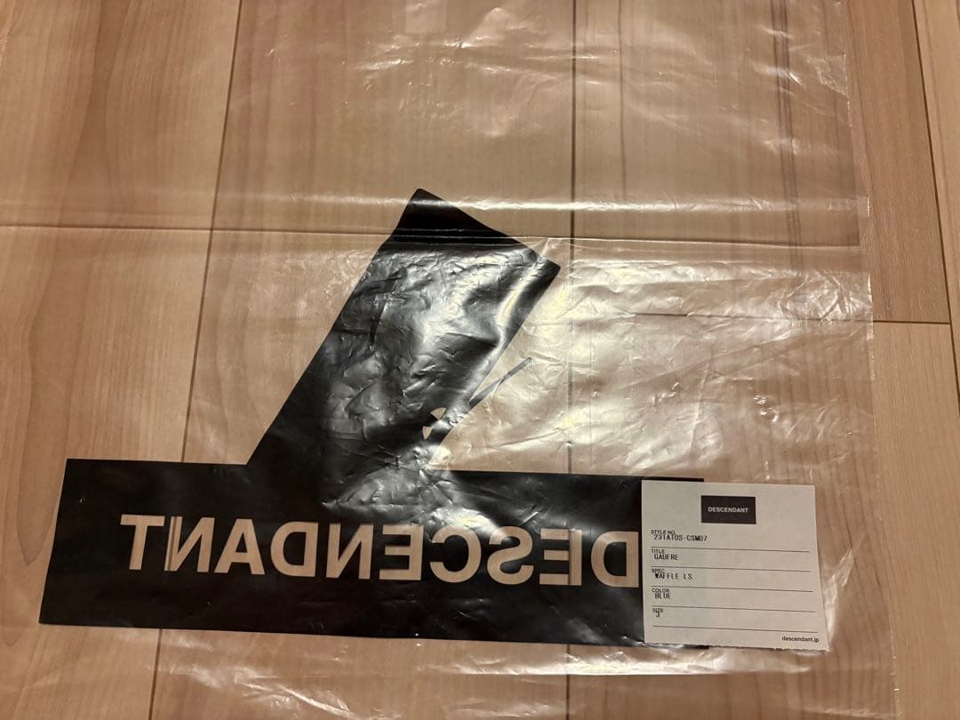 【1回着用】DESCENDANT GAUFRE WAFFLE LS