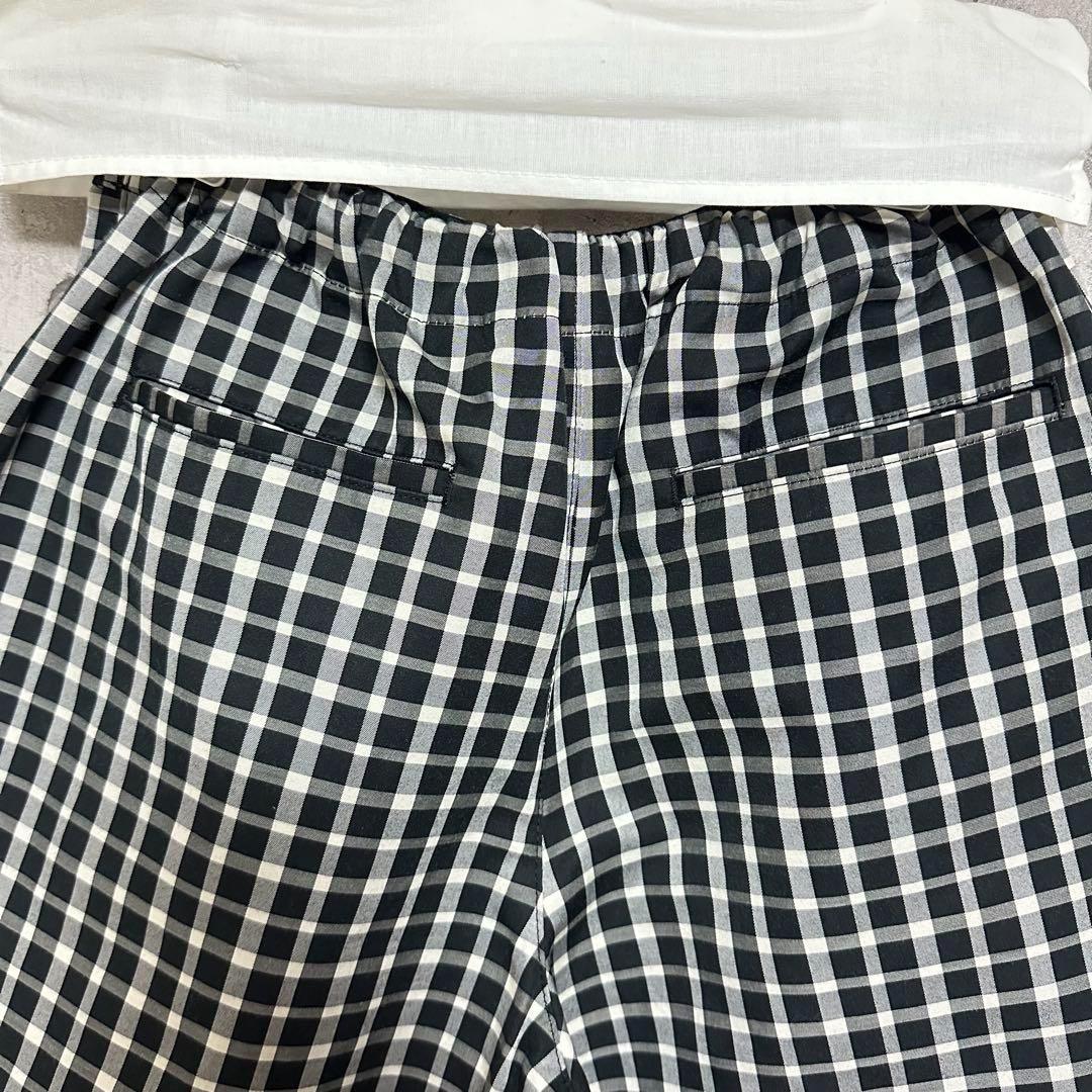 S tricot COMME des GARCONS パンツ 白 黒 チェック柄