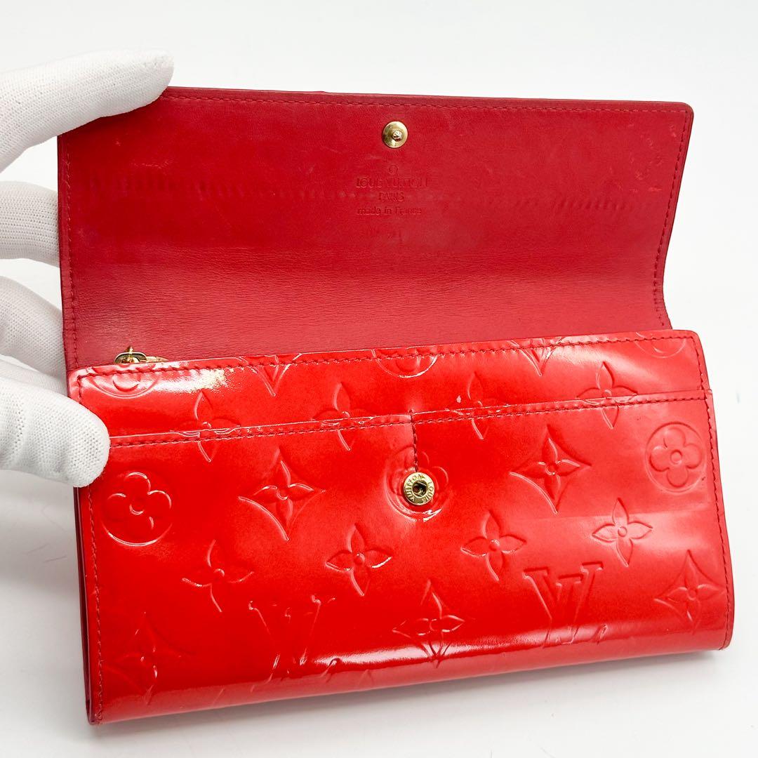 ルイヴィトン ポルトフォイユ サラ ヴェルニ 二つ折り 長財布 モノグラム