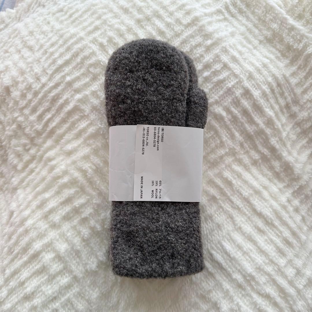 TEMBEA BIG MITTEN グレー Gunte 手袋