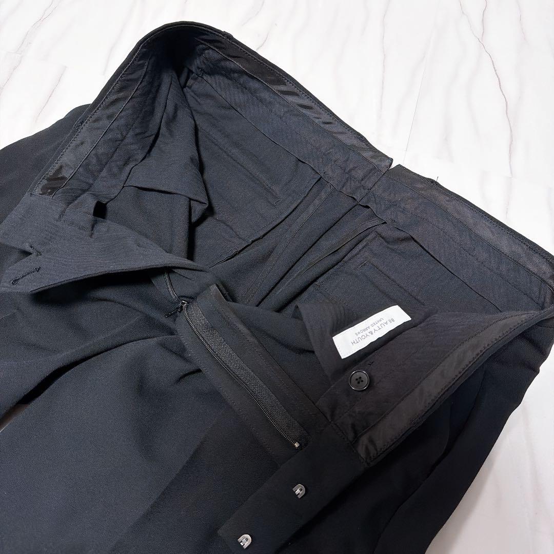 《美品》ユナイテッドアローズ イージースーツセットアップ ストレッチ 黒 XL