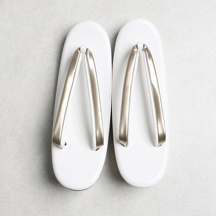 「さや❤︎」専用【新品】草履バッグセット　エナメル (ゴールド)　03592