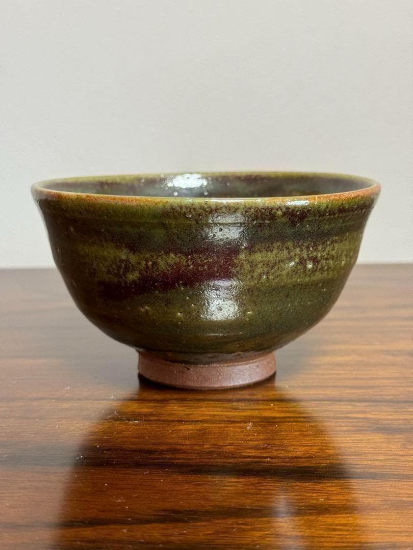 【新品未使用！】抹茶碗　茶道　高級茶碗　お茶　茶道具　グリーン　陶芸　工芸品