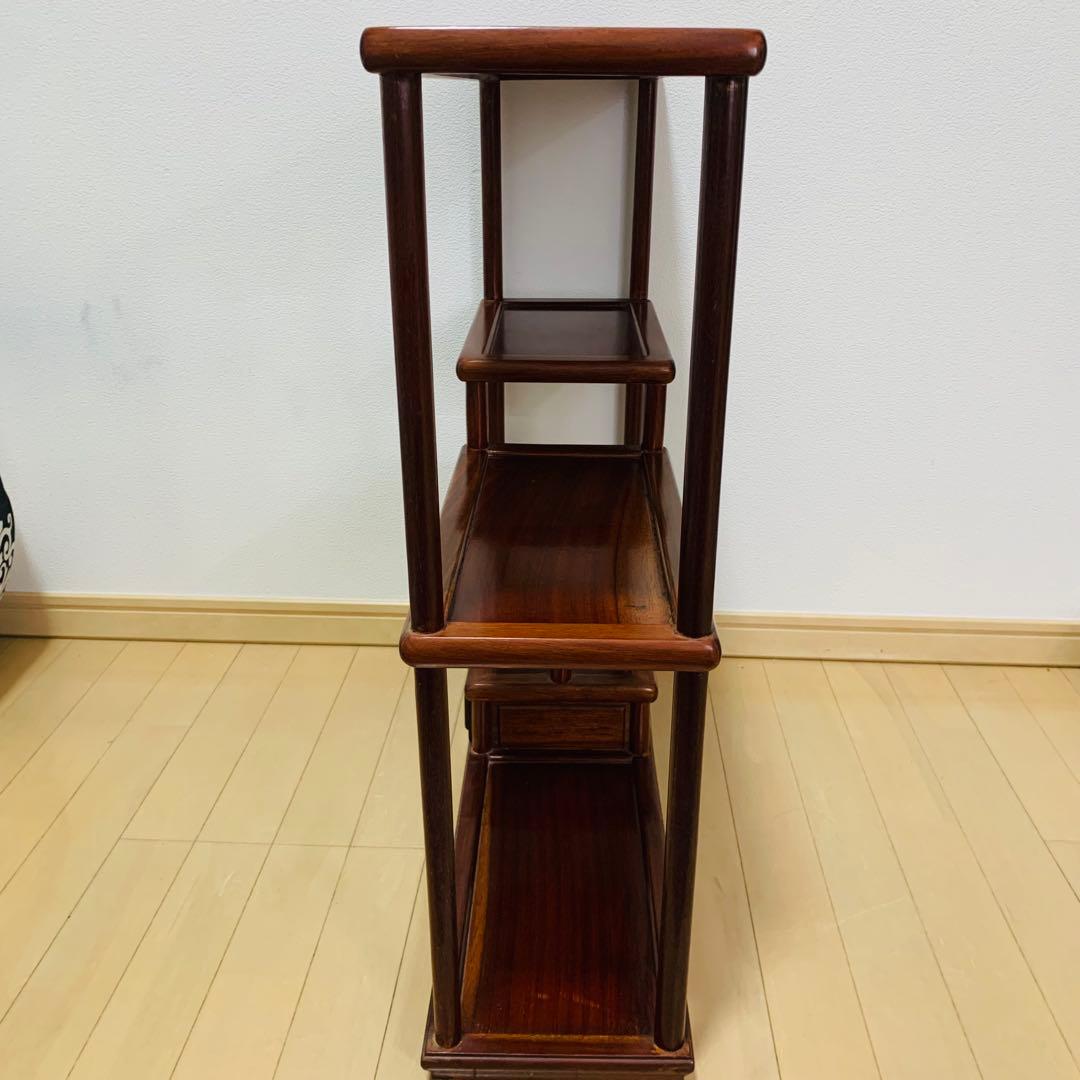 違い棚 茶棚 茶箪笥 飾り棚 置物棚 台 引き出 し 木製 和風 家具