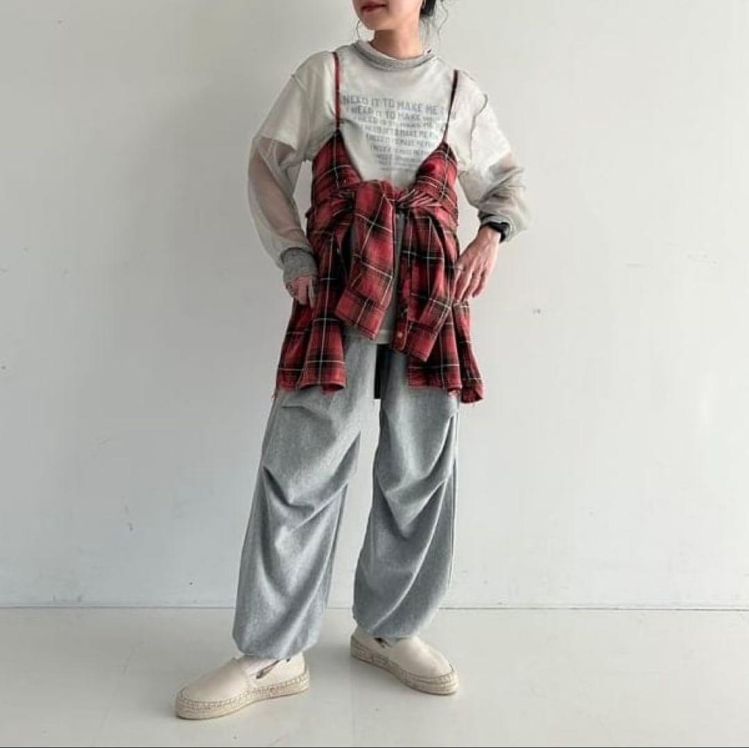 BEAMS BOY maturely / レーヨン ブリーチ チェック シャツ