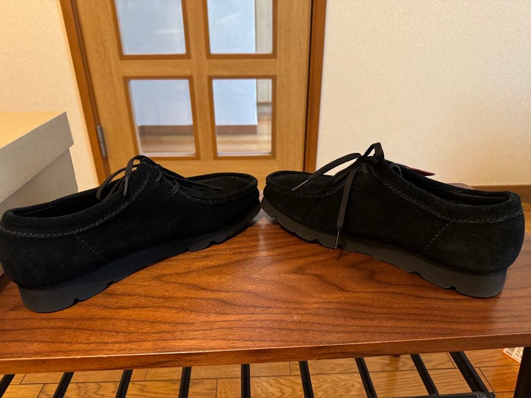 Clarks WallabeeGTX ブラックスエード 27 cm