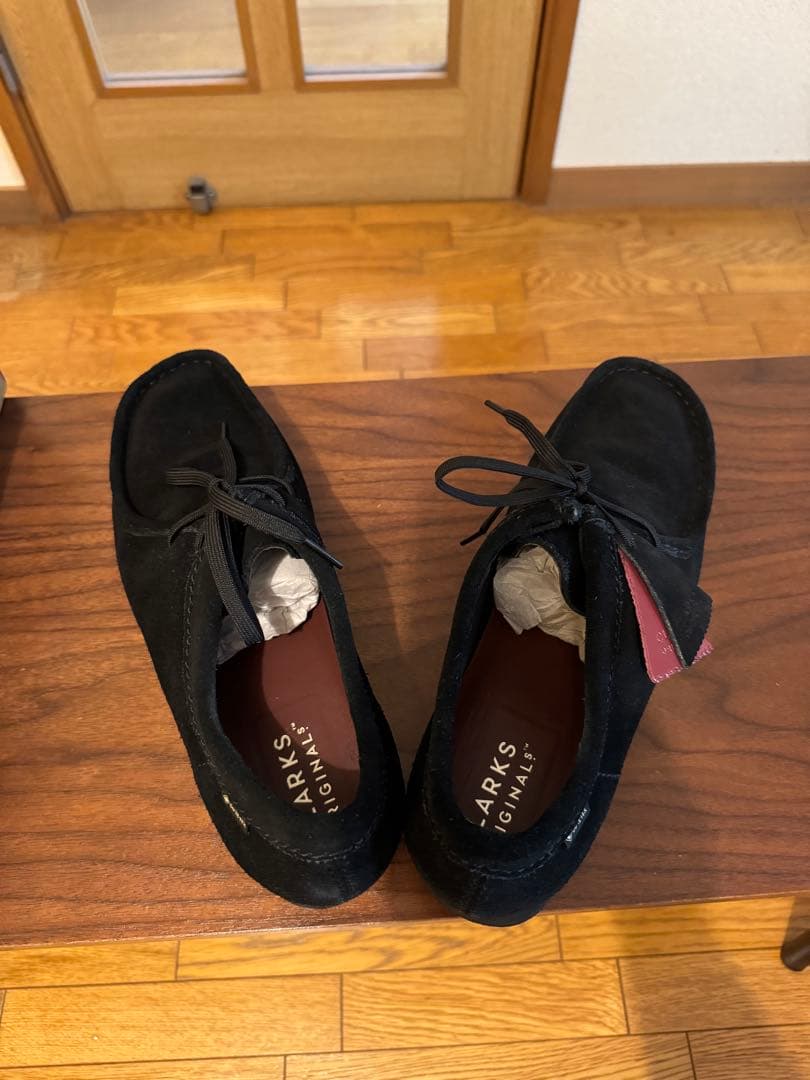 Clarks WallabeeGTX ブラックスエード 27 cm
