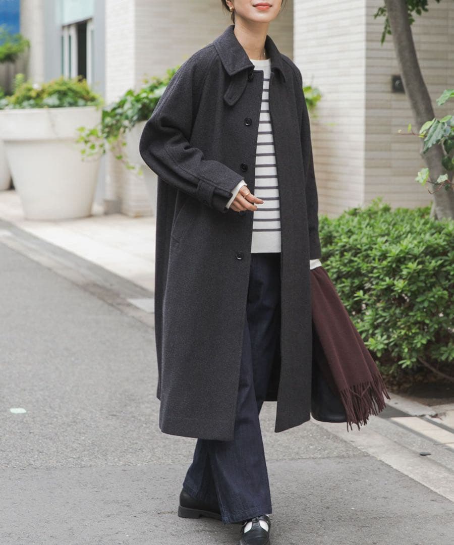 ★新品未使用タグ付き★UR DOORS＊ウール100バルマカーンコート