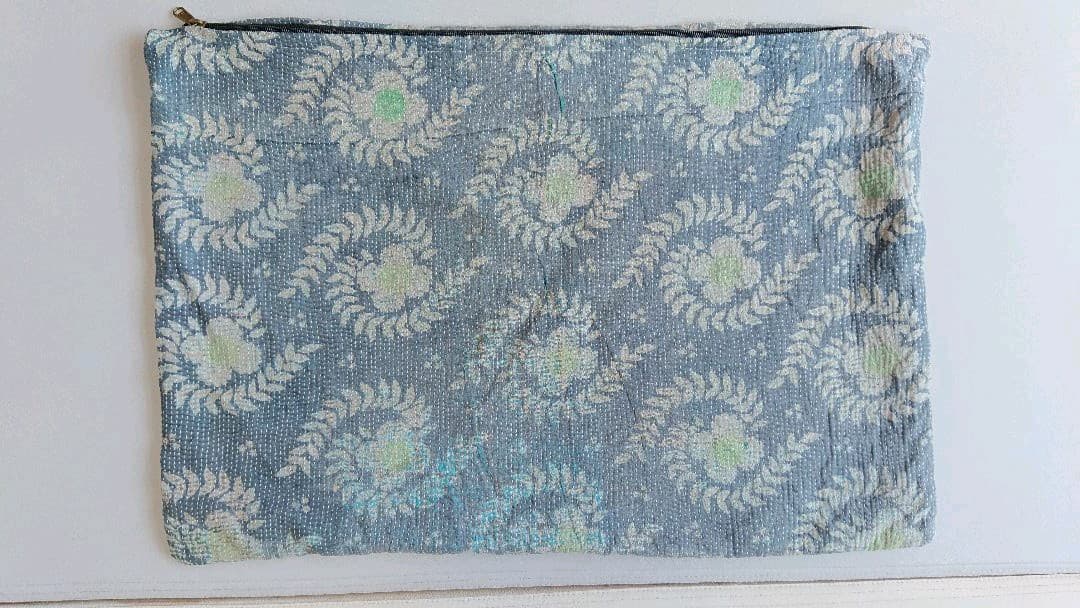 男前 渋い色 カンタキルトクッションカバー ラリーキルト 昭和レトロ 襤褸