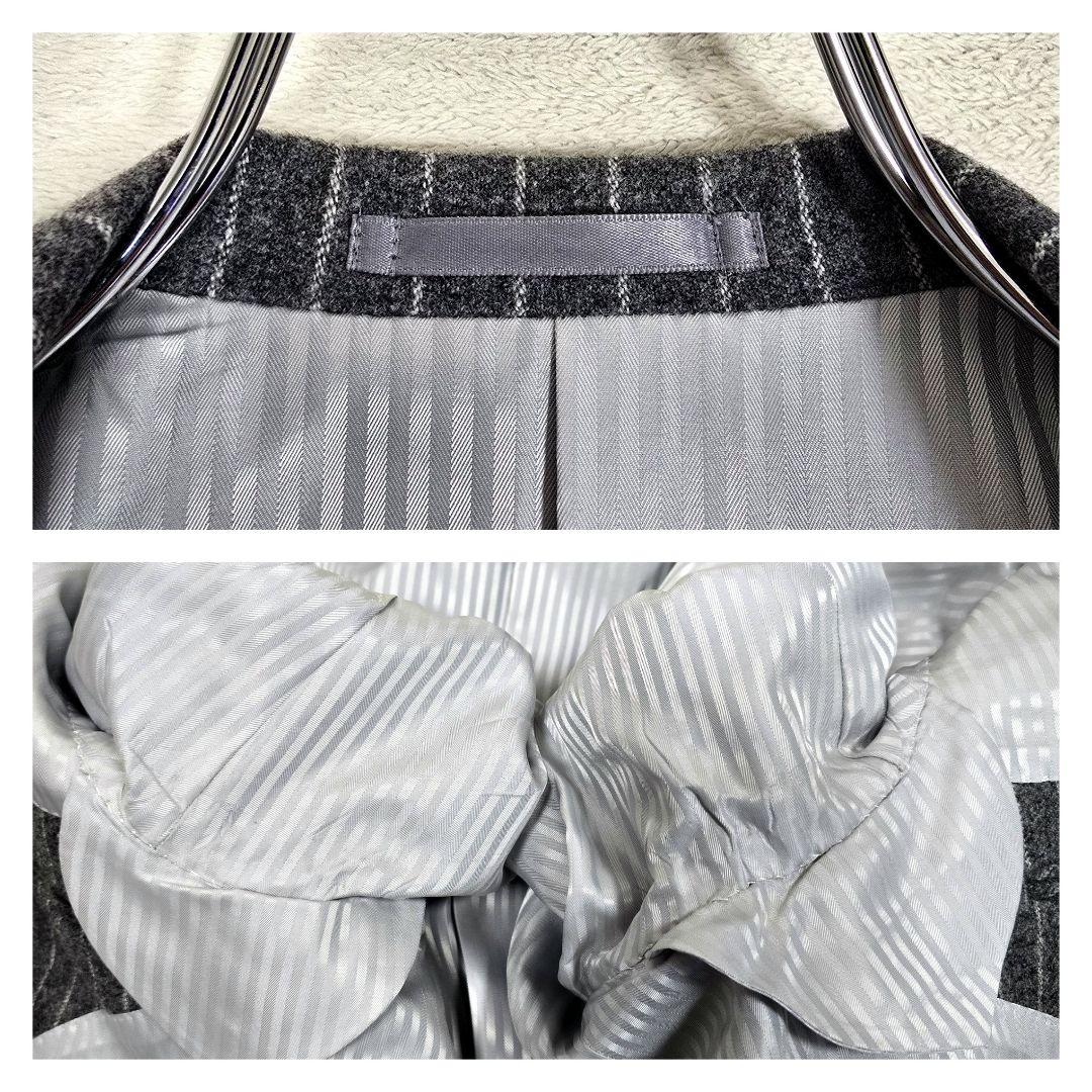 極美品 ダンカン カノニコ 3ピース スーツセットアップ ストライプ グレー M