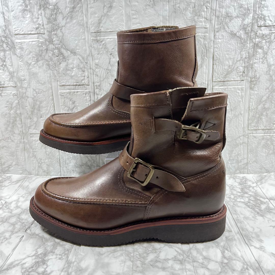 【極美品】CHIPPEWA USA製　モックトゥ　エンジニアブーツ　9D 27㎝