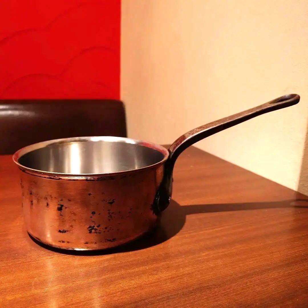 BOURGEAT 16 銅鍋　深型　片手鍋　直径約17cm　フランス　プロ