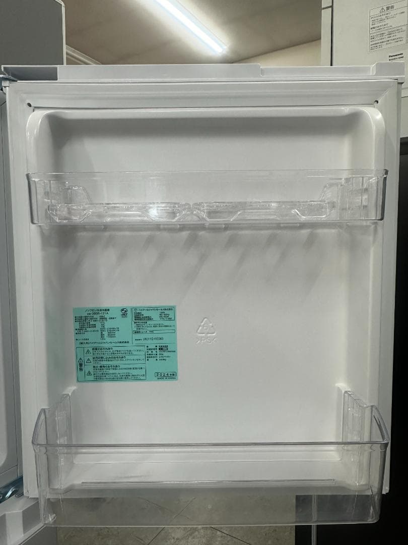 Haier　冷凍冷蔵庫　121L　OBBR-121A　2024年製　ホワイト