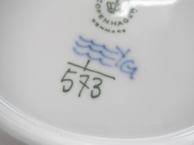 214/ロイヤルコペンハーゲン ブルーフルーテッド ハーフレース プレート 5枚