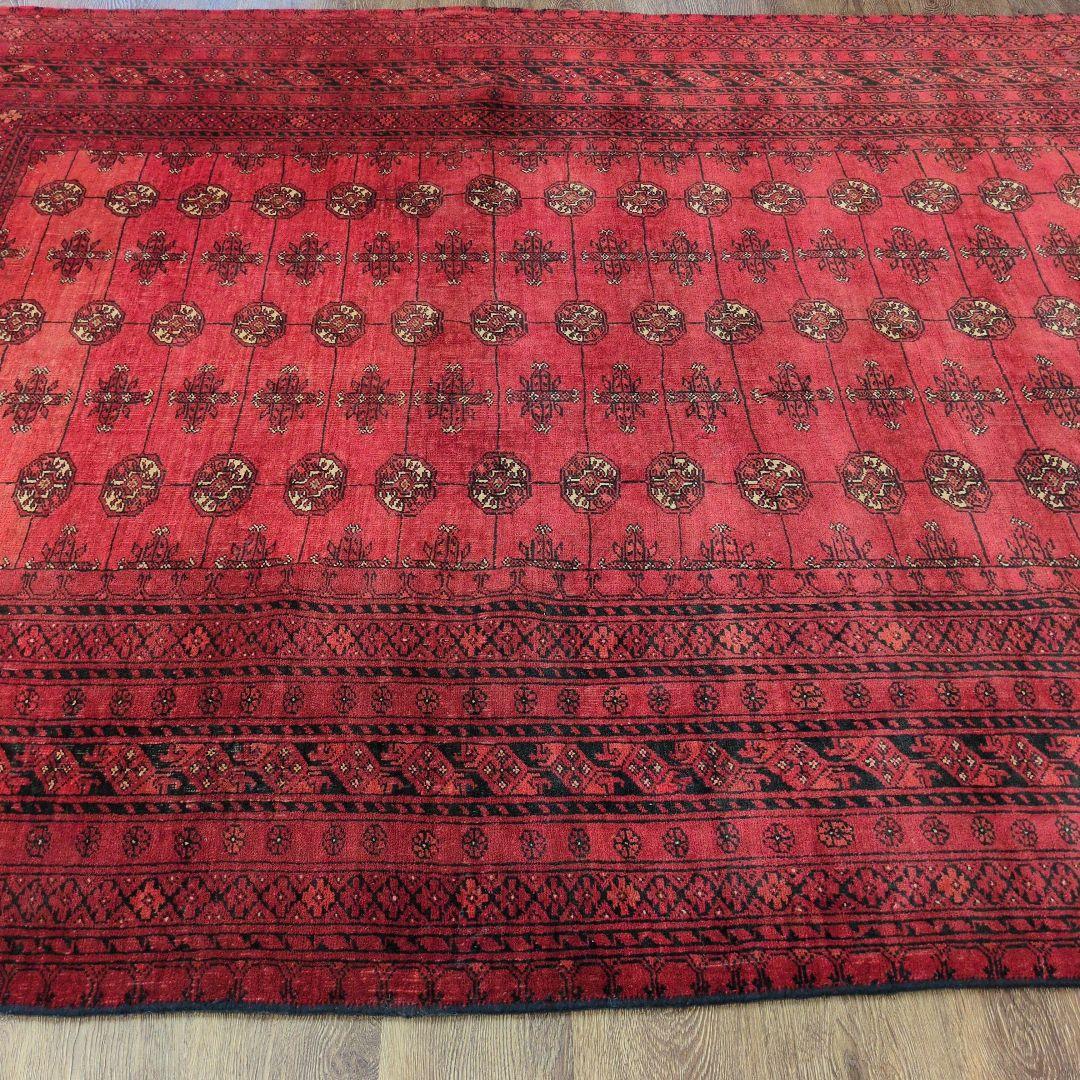 ヴィンテージラグ　トルクメン　トライバルラグ アフガニスタンラグ　手織り絨毯