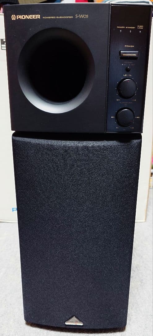 美品 PIONEER サブウーファー S-W05-K ブラック パイオニア