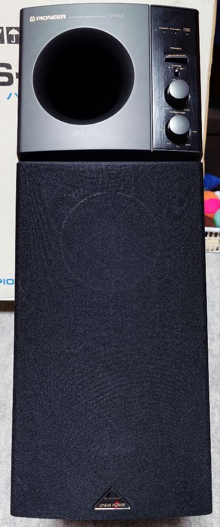 美品 PIONEER サブウーファー S-W05-K ブラック パイオニア
