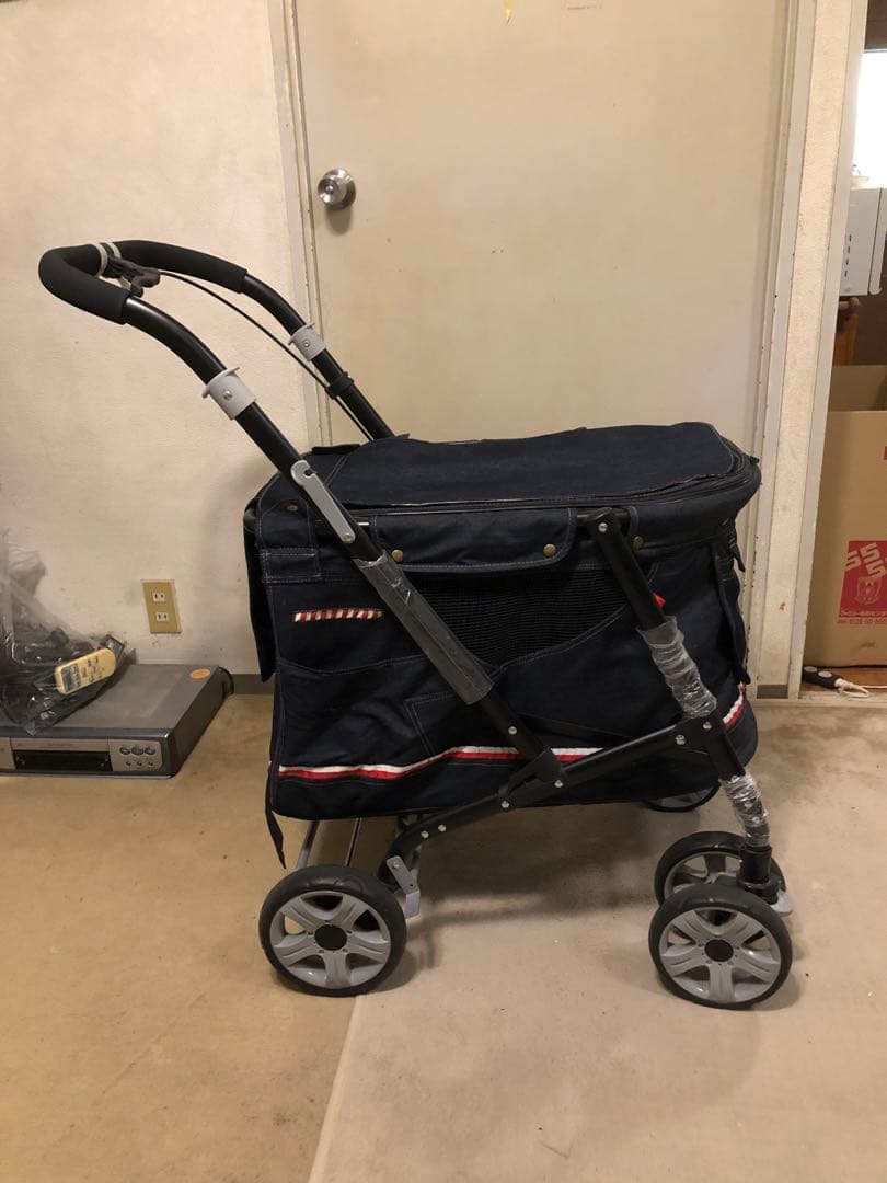 ボンビアルコン ペットカート プログレ・デニム 30kgまで可 美品