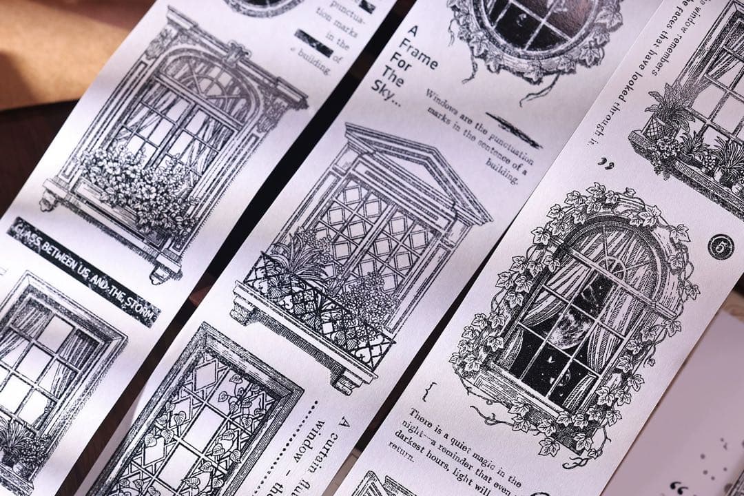 ⭐️SALE⭐️小白家文創《窗》海外マスキングテープ マステ 【2746】