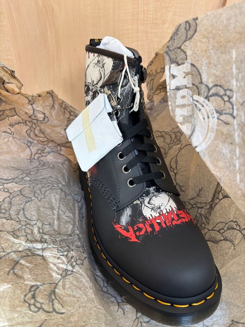 Dr.Martens 1460 llica Skull UK6 8ホール