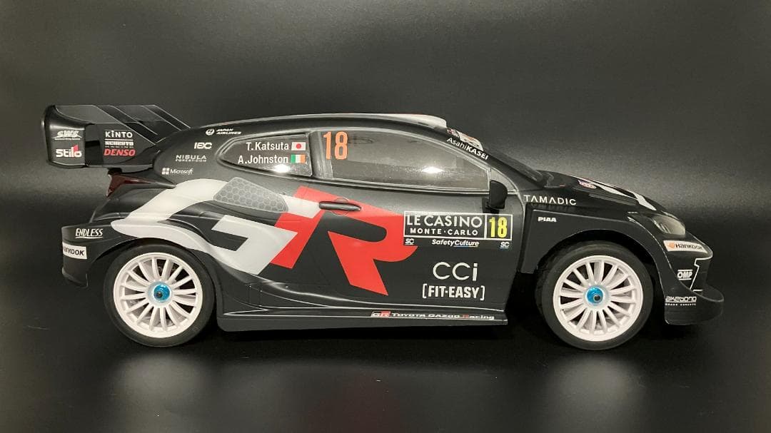 タミヤRCボディ ヤリス WRC2025 ラリーモンテカルロ 勝田選手