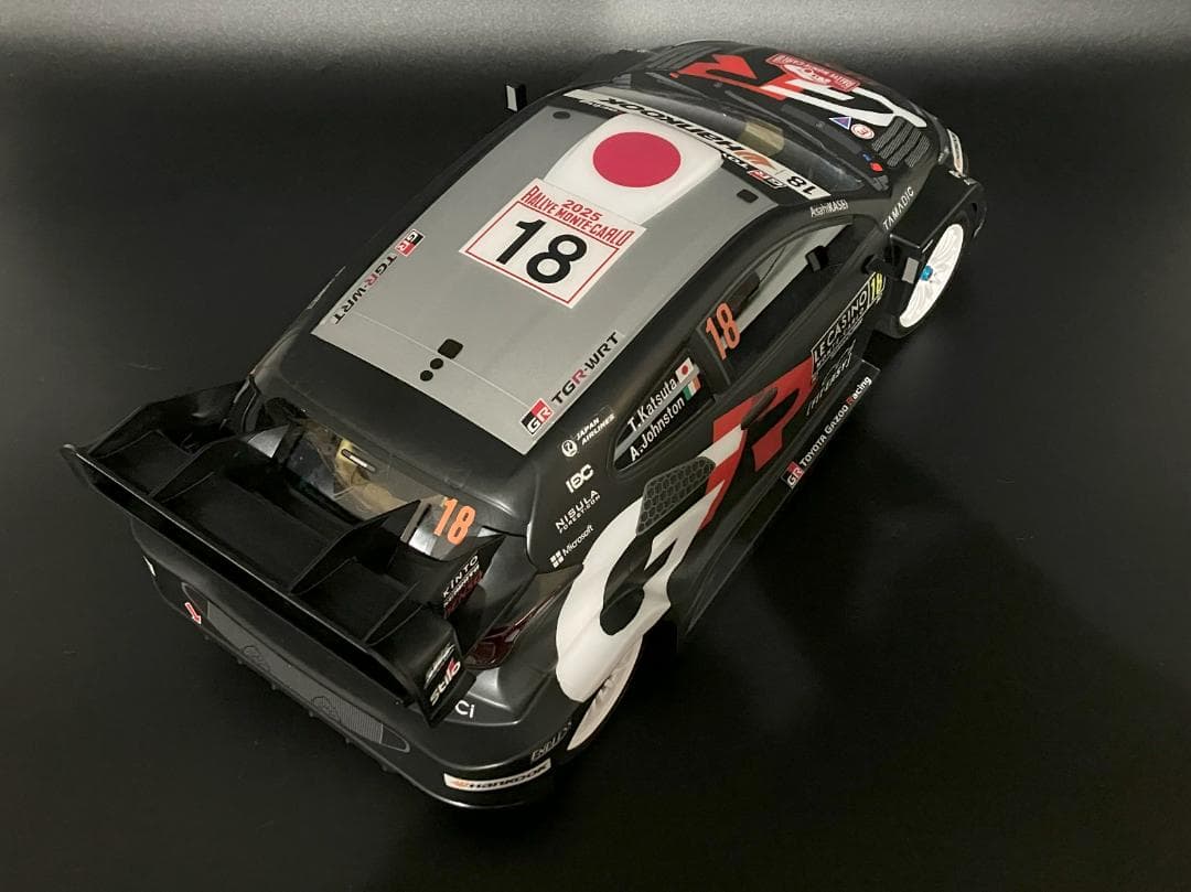 タミヤRCボディ ヤリス WRC2025 ラリーモンテカルロ 勝田選手