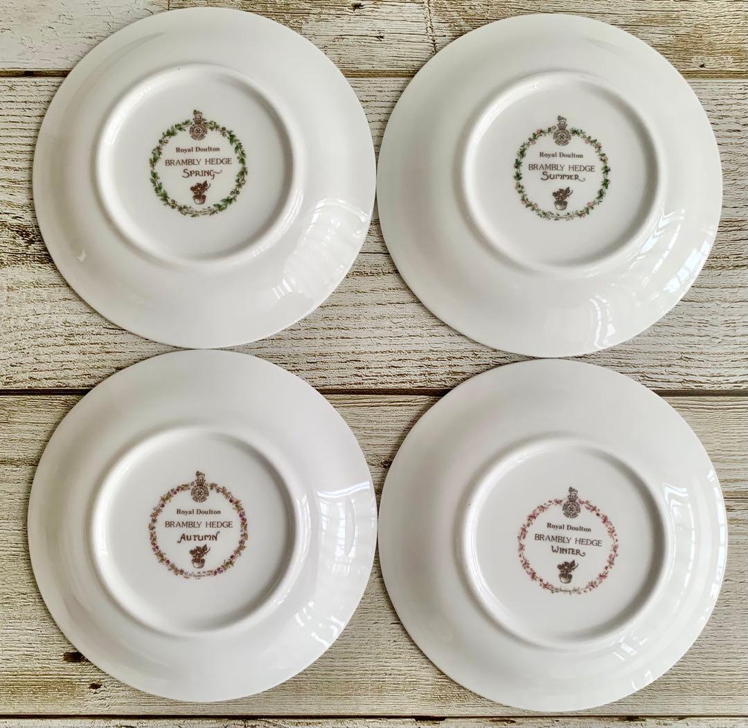 ロイヤルドルトン ブランブリーヘッジ 春夏秋冬 コースター 12cm