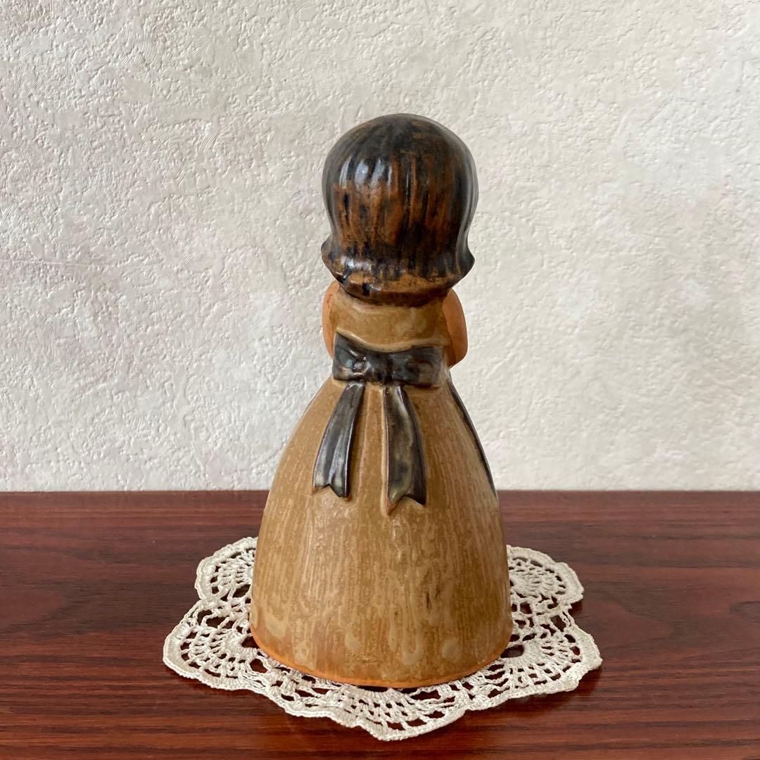 フラワーガール　陶器　置物　スウェーデン　北欧　ヴィンテージ