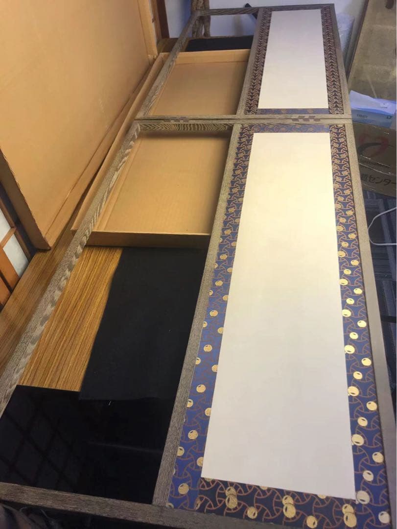 最終値下げ　風炉先屏風　茶道　手作り　茶道具　和室　工芸品　仕切りパーテーション