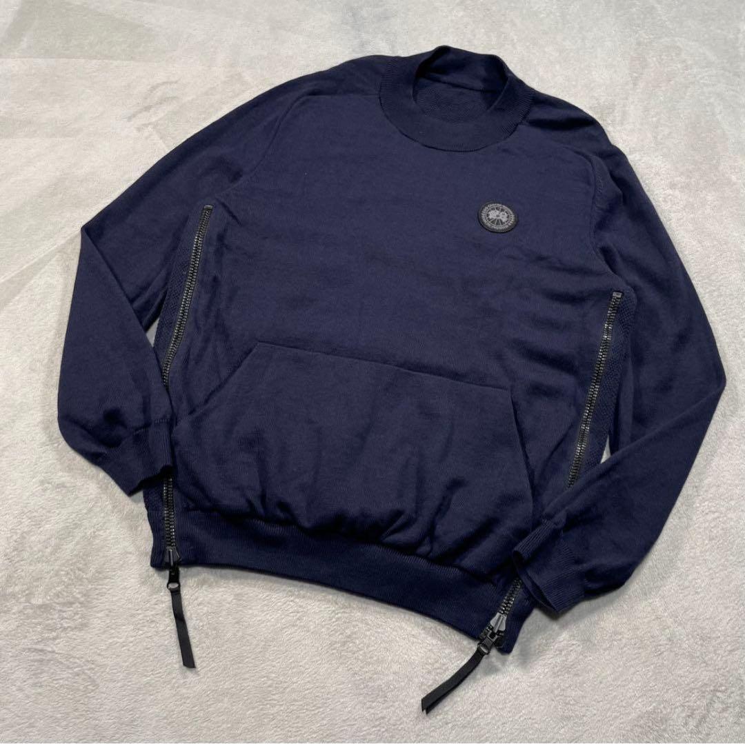 美品 ✨ カナダグース ダウンニット 6992MB 切り替え ブラックレーベル