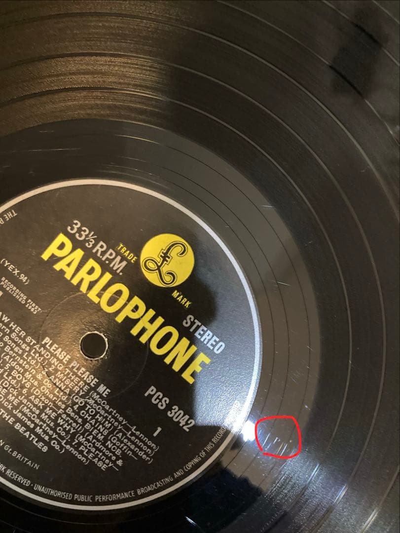 稀少UKステレオ初期ラベル1G！両面1桁マザー1ビートルズBeatlesレコード