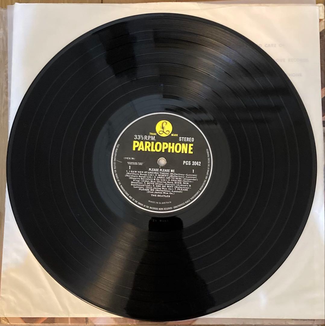 稀少UKステレオ初期ラベル1G！両面1桁マザー1ビートルズBeatlesレコード