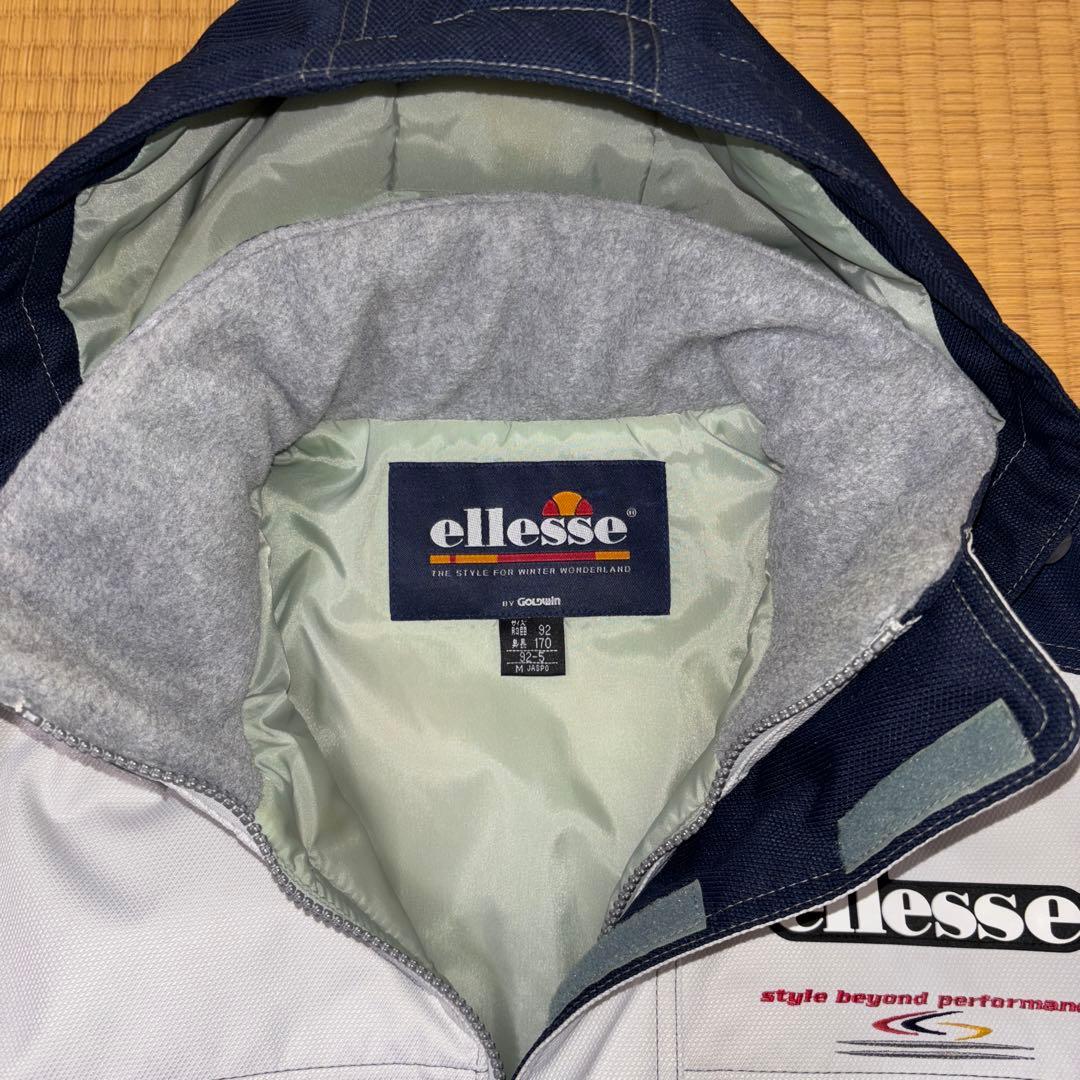 美品Ellesseエレッセ スキーウェア上下セット　メンズM ゴールドウィン