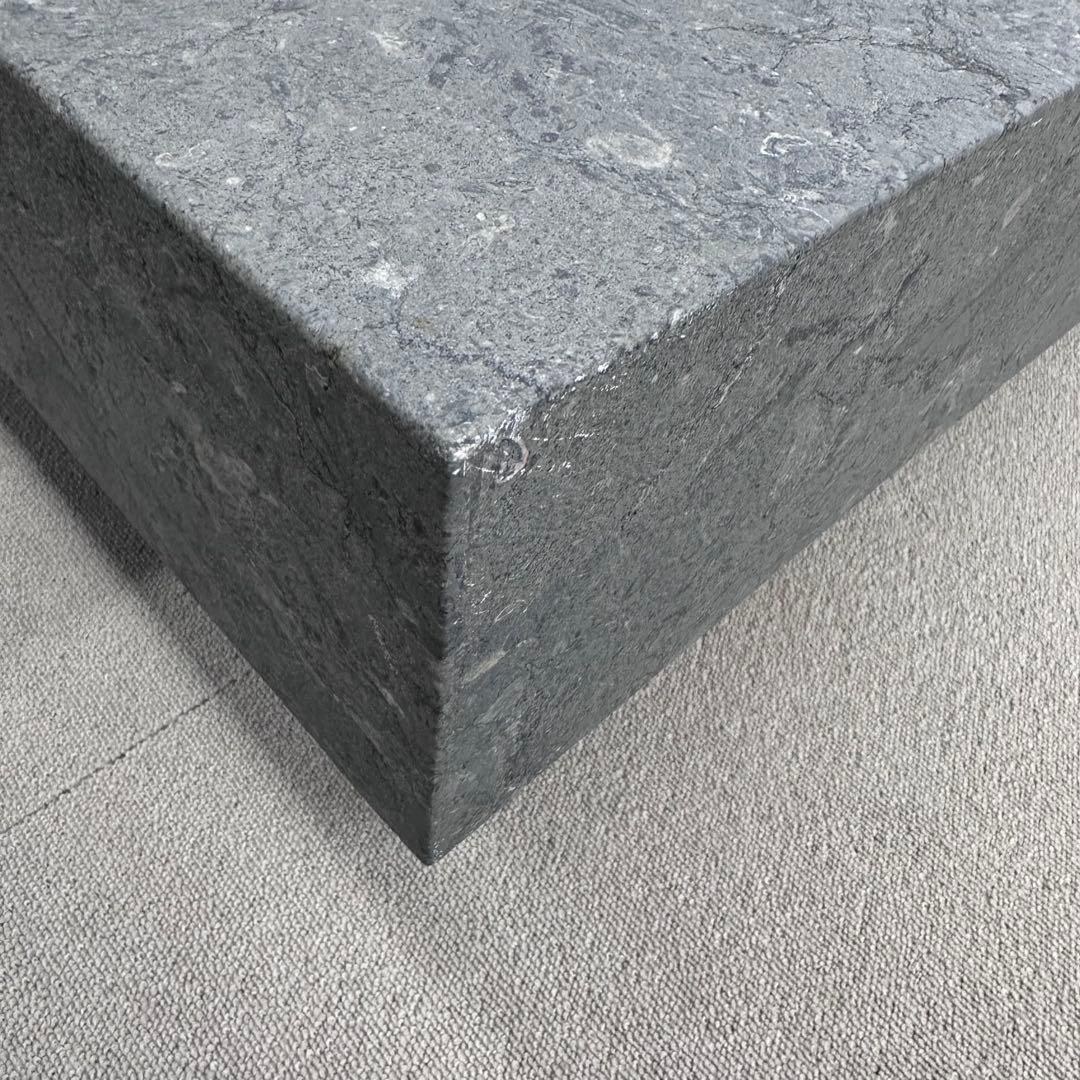 【美品】日本フクラ　スクエアセンターテーブル　80×80cm グレーストーン