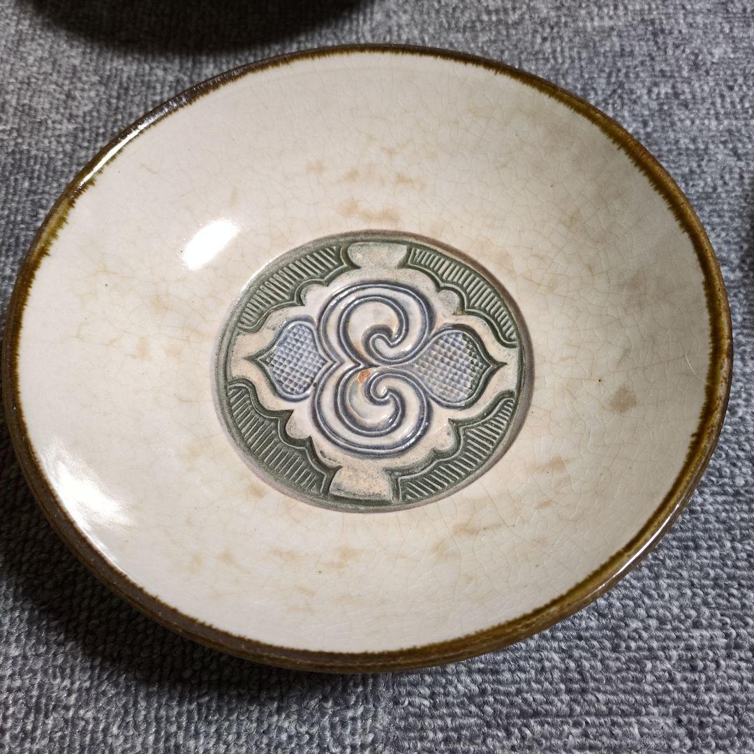 小樽窯　アイヌ柄　陶器皿6枚セット