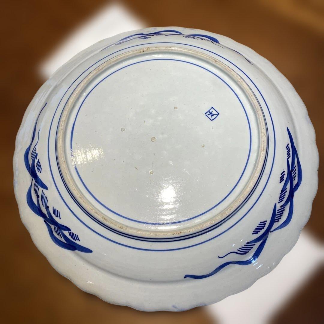 古伊万里　染付　大皿　直径45.5cm