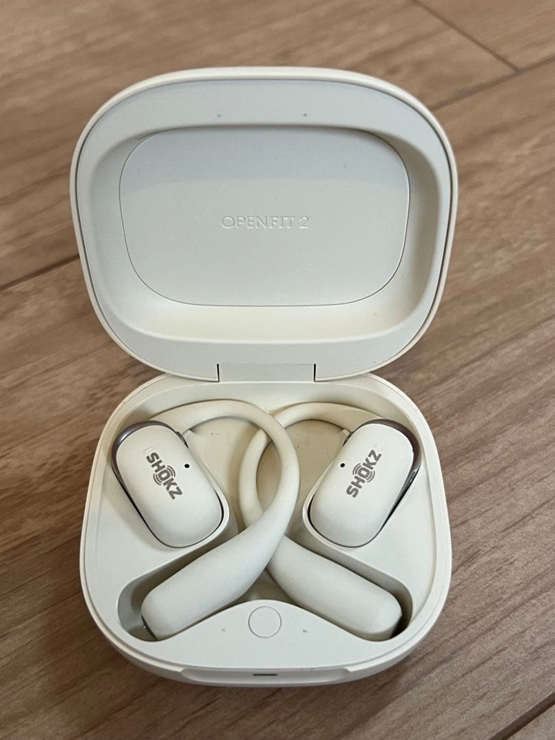 【美品】SHOKZ openfit2 ベージュ/ホワイト