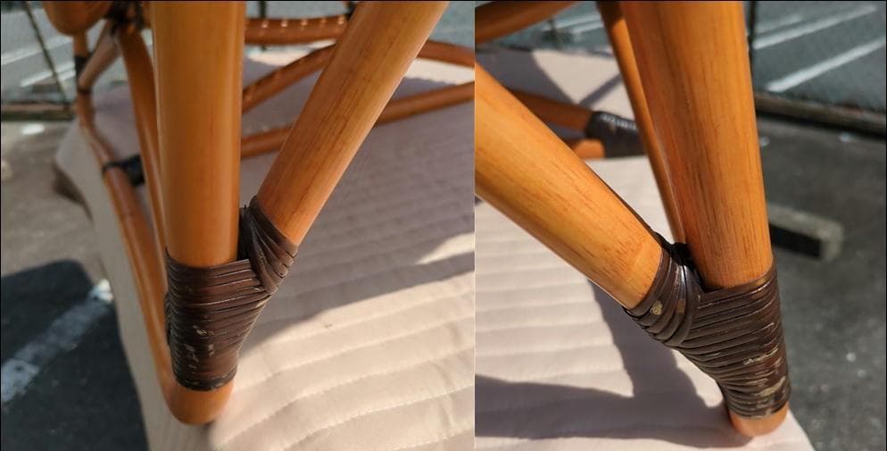 〈たのめる便・現状渡し〉ヤマカワラタン レストチェア CL-752