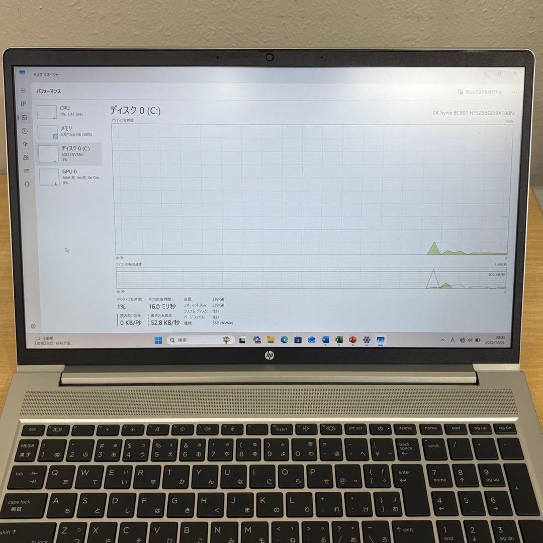 HP ProBook 450 G10 15インチ 13世代i5 16/256GB