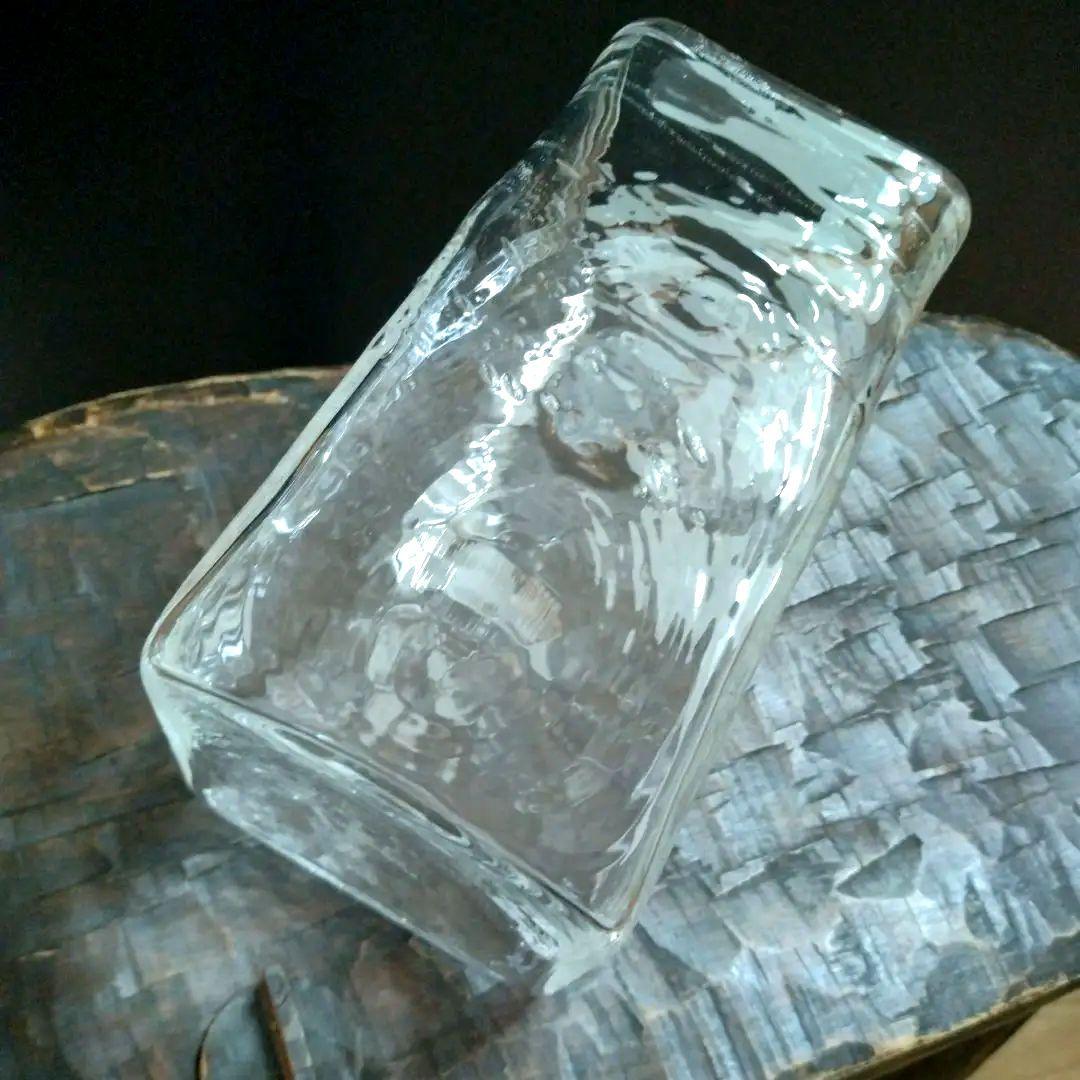 荒川尚也　ガラス　花器　笛吹きガラス　フラワーベース　晴耕社　気泡　作家