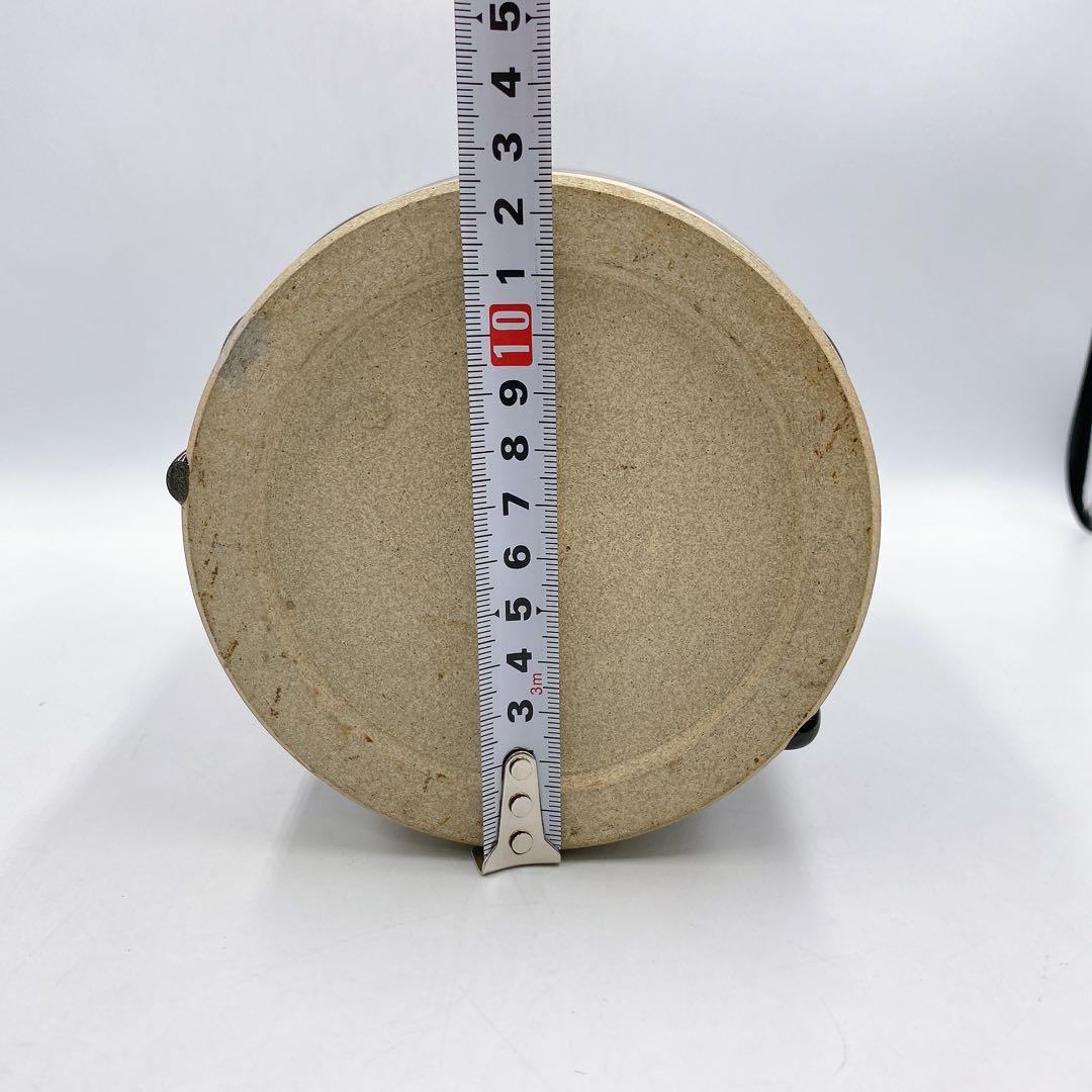 膳所焼 水指 耳付ヘラ目 水指 陽炎園造 茶道具 お茶