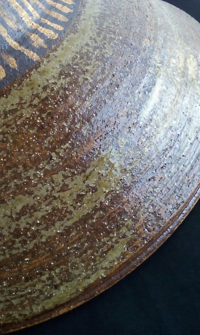 沖縄やちむん　一翠窯　金彩大鉢