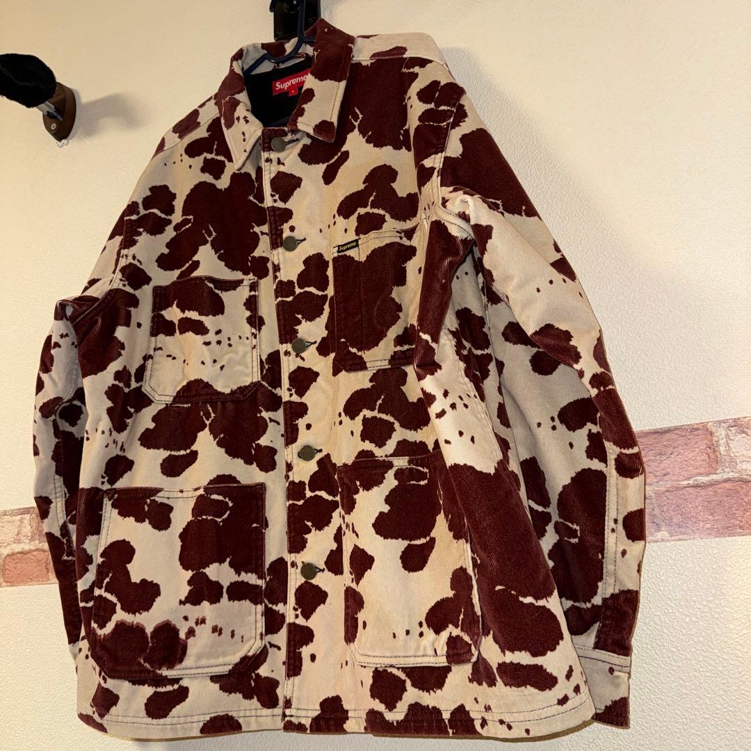 Supreme 20SS Velvet Chore Coat Cow Lサイズ