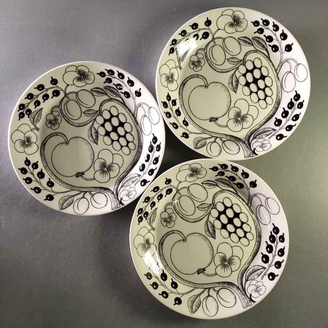 A1239-2/ARABIA/アラビアブラックパラティッシプレート3客/26cm