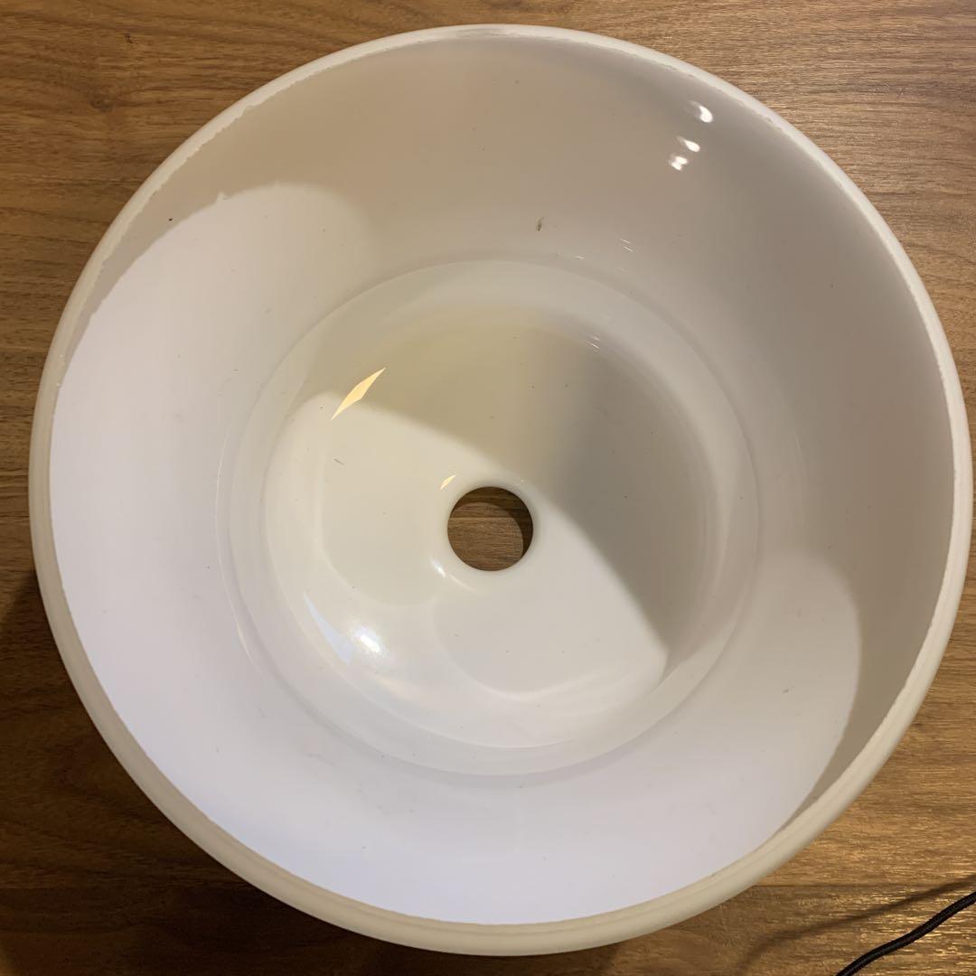 昭和レトロ ツヤなし 乳白ガラス 電傘 ペンダント ミルクガラス 大正ロマン