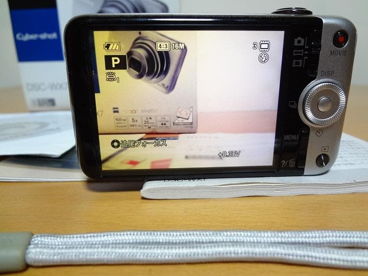 美品 SONYデジタルカメラDSC-WX7 シルバー 動作OK 一部訳あり